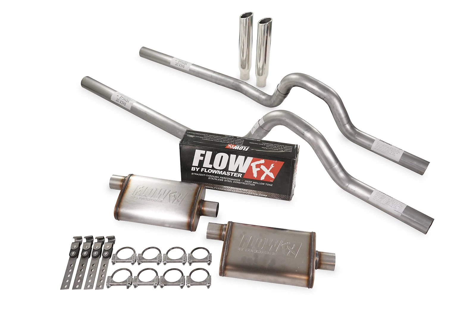 Dual Exhaust Kit 2.5" Flowmaster Flow FX for Ford F-Series (1980–1986)