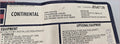 Dealer Sticker for Lincoln Continental (1999)