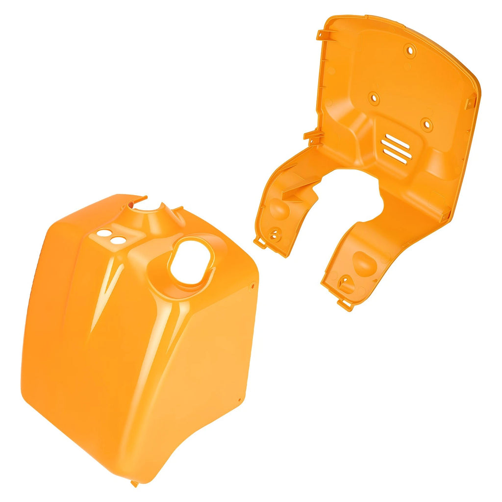 Set of 2 Orange Plastic Front and Inner Fender Covers for Honda Ruckus 50 (2003–2023)