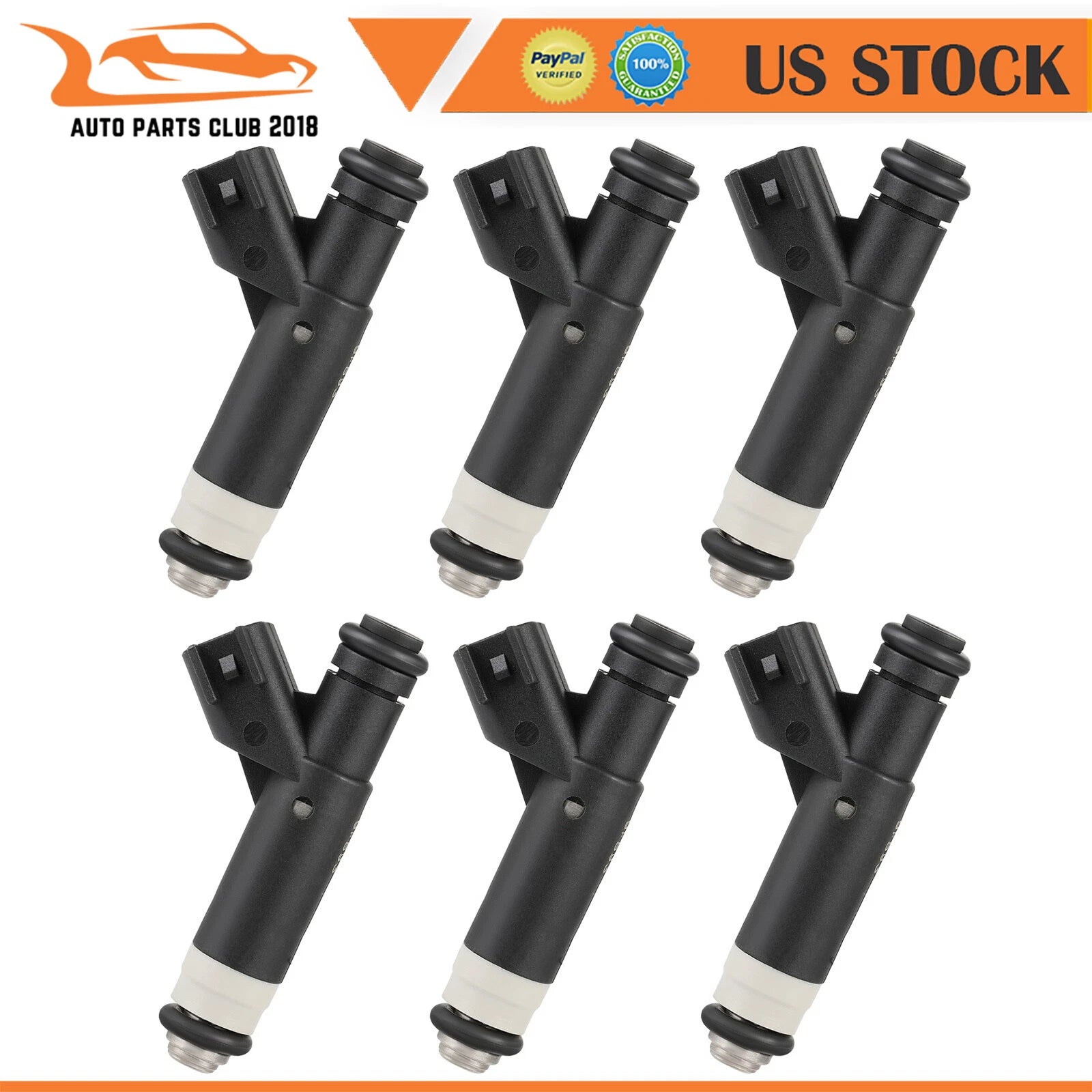 Set of 6 Fuel Injectors for Ford Ranger (2001–2008) Mazda B3000 (2001–2007) 3.0L