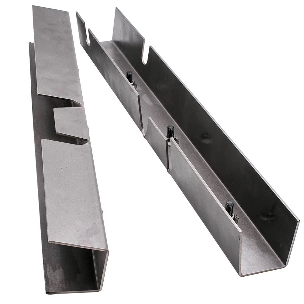 2X Steel Rust Repair Frame Center Skid Plates 30" for Jeep Wrangler YJ (1987–1995)