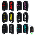 Silicone Remote Key Fob Shell Cover Case for Jeep Chrysler Dodge (2014–2020)