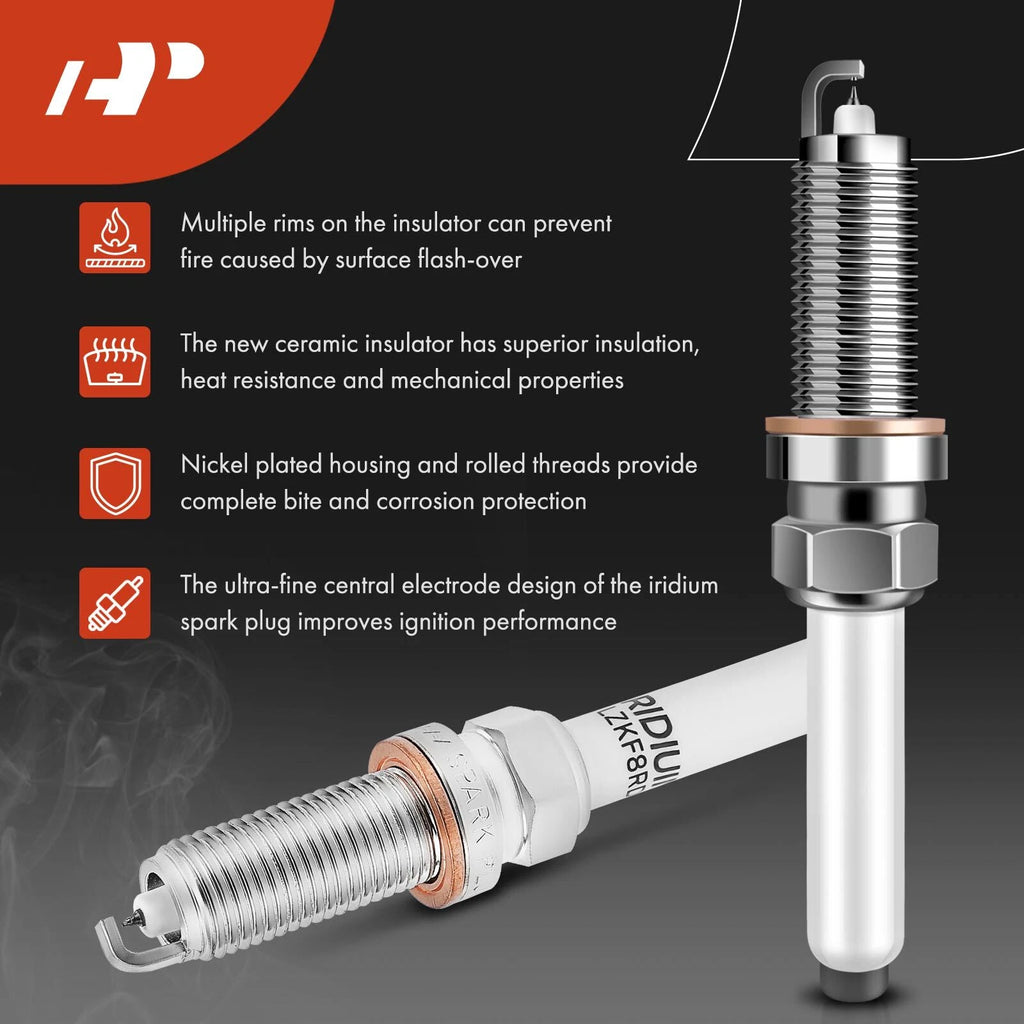 Set of 6 Ignition Coils & Iridium Spark Plugs for Mercedes-Benz C400 E450 (2015–2019)