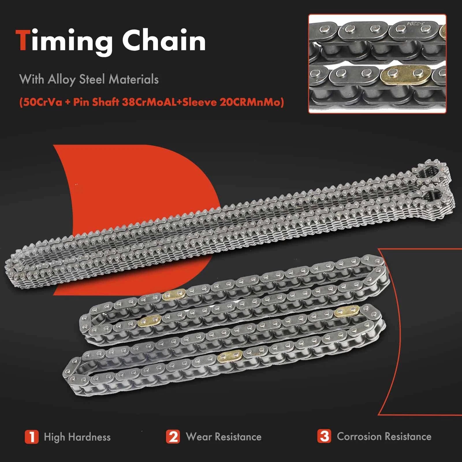 Timing Chain Kit for Ford F-150, Explorer, Edge, Lincoln 3.7L (2011–2017)