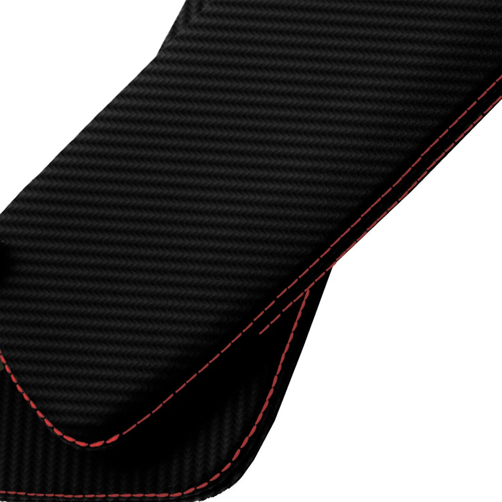 Sunvisors PVC Carbon Cover for BMW E36 E46 (1992–2004) Red Stitch