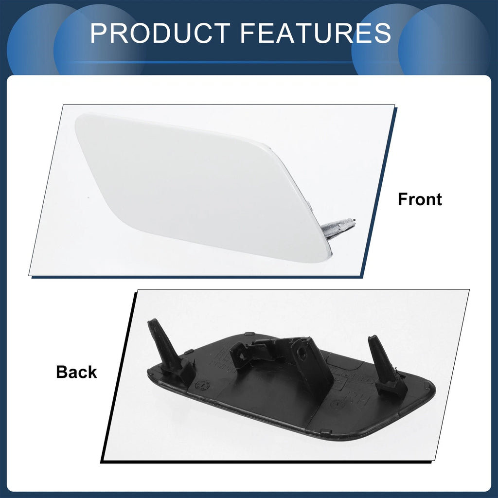 Washer Nozzle Cover Cap for Audi Q7 (2017–2019) White 1 Pcs
