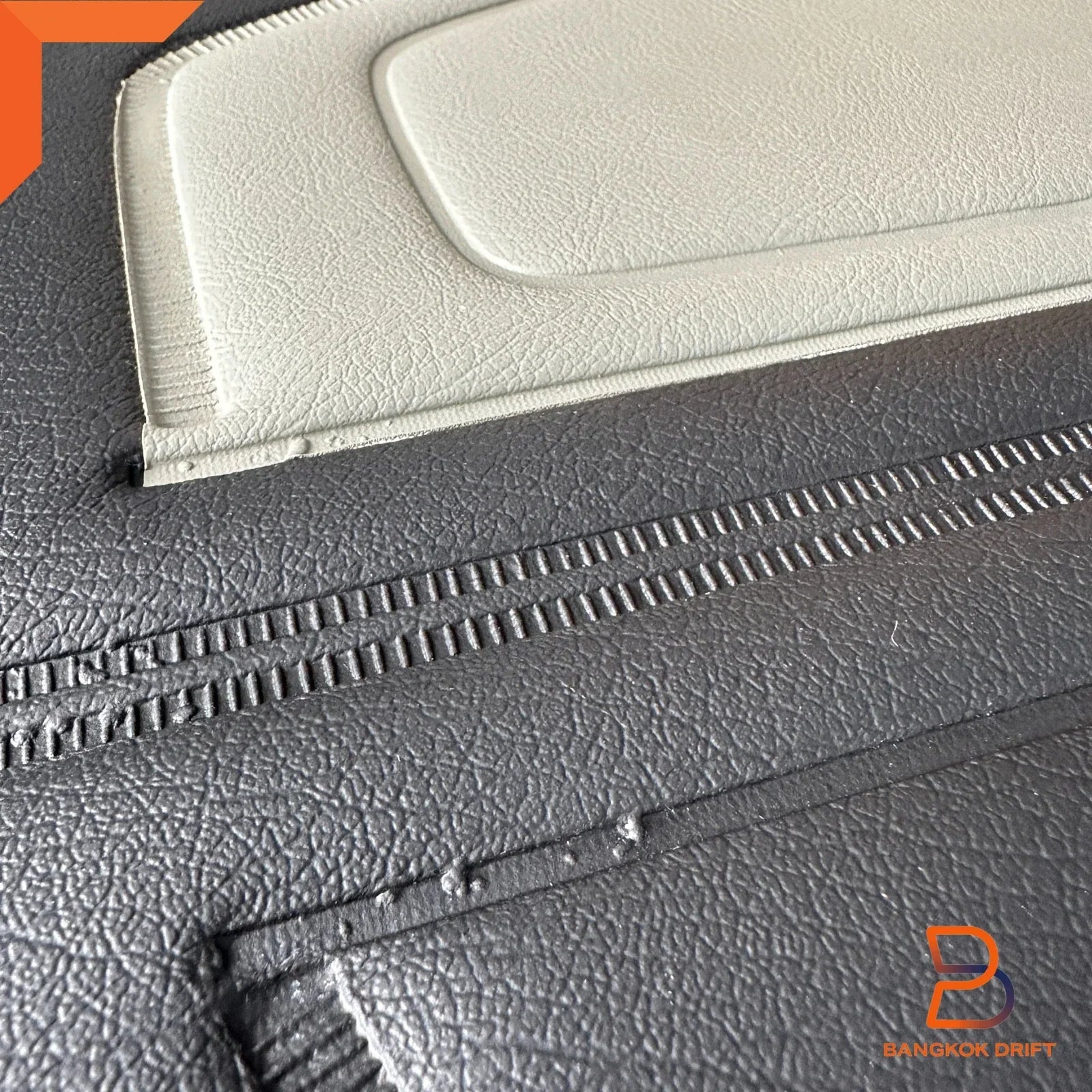 Grey Interior Door Panel Pair + Clips for Toyota Hilux Ute (78-83)