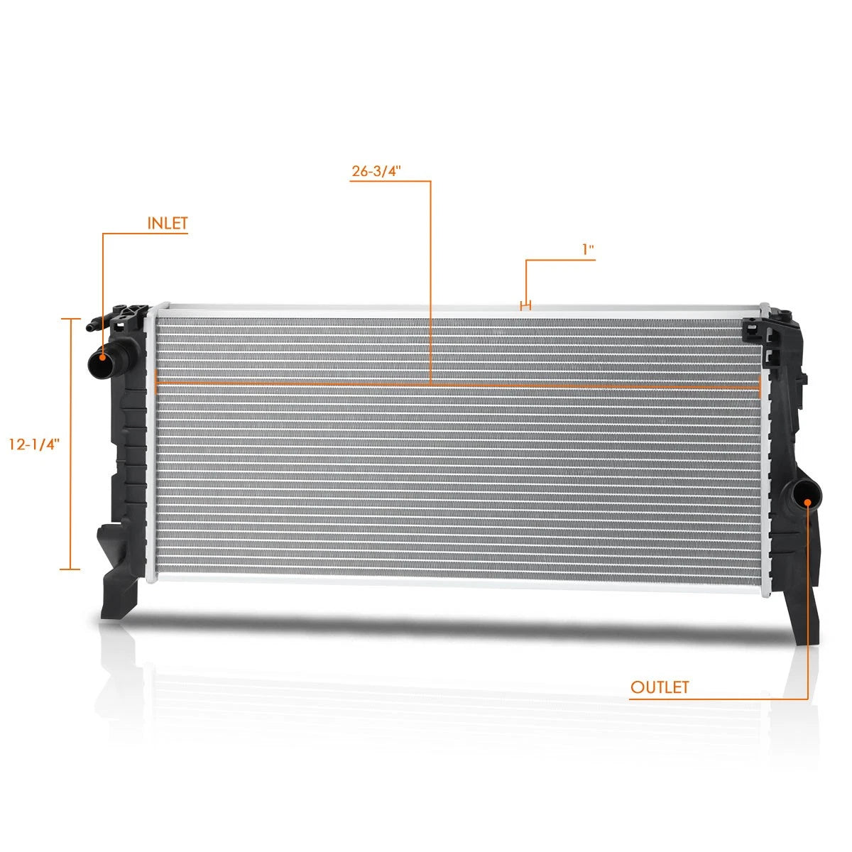 OE Style Aluminum Core Radiator DPI-13544 for Mini Cooper Hatchback (2014–2018)