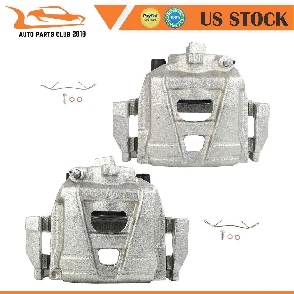 Set of 2 Front Brake Calipers w/ Bracket for Audi Q3 Quattro (2015–2018)