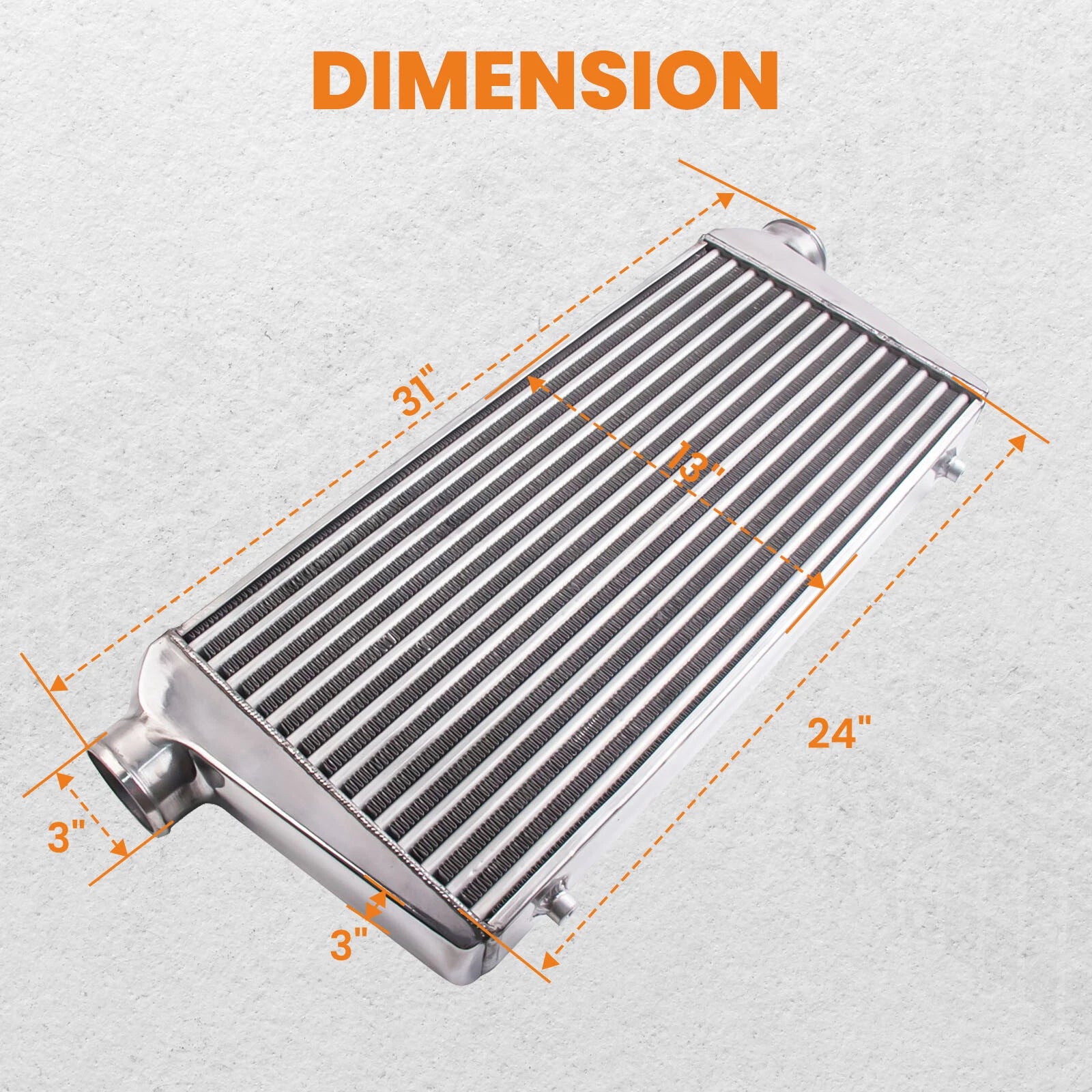 Intercooler for Universal Front Mount (600x300x76mm)