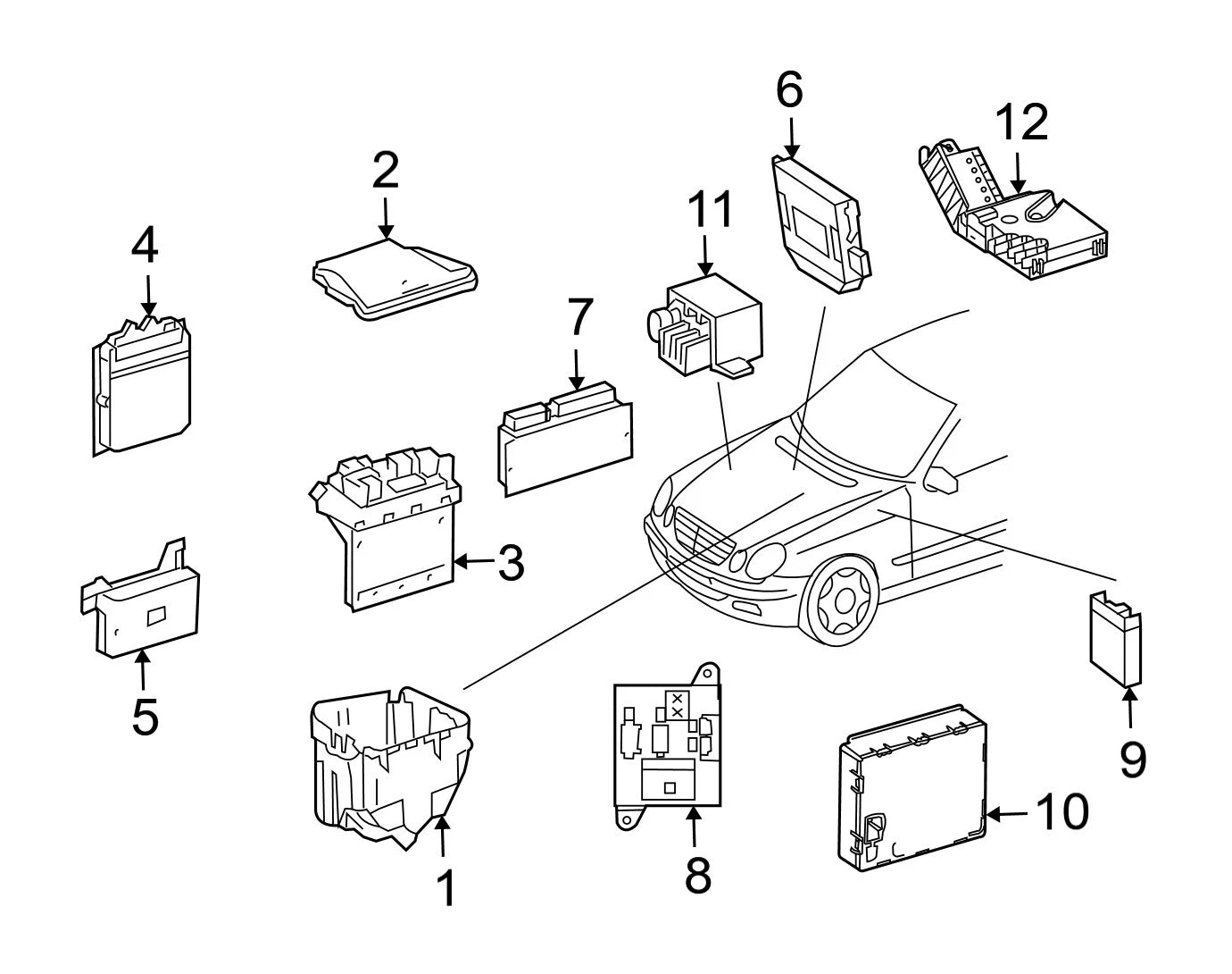 Genuine OEM Fuse Box 2119820302 for Mercedes-Benz