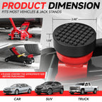 Set of 2 Universal Rubber Pad Adapters for Floor Jack Protection