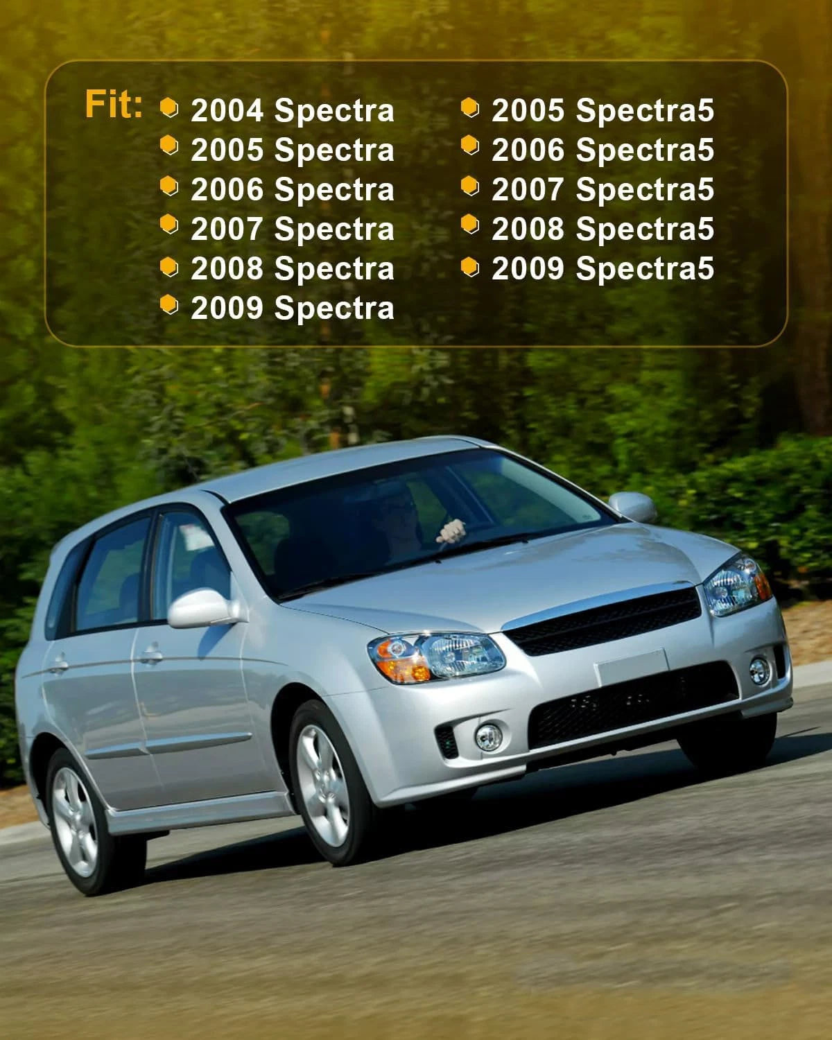 Interior Door Handle Set for Kia Spectra/Spectra5 (2004-2009)