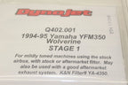 Dynojet Stage 1 Carb Kit for Yamaha YFM350 Wolverine (1994–1995) Q402.001
