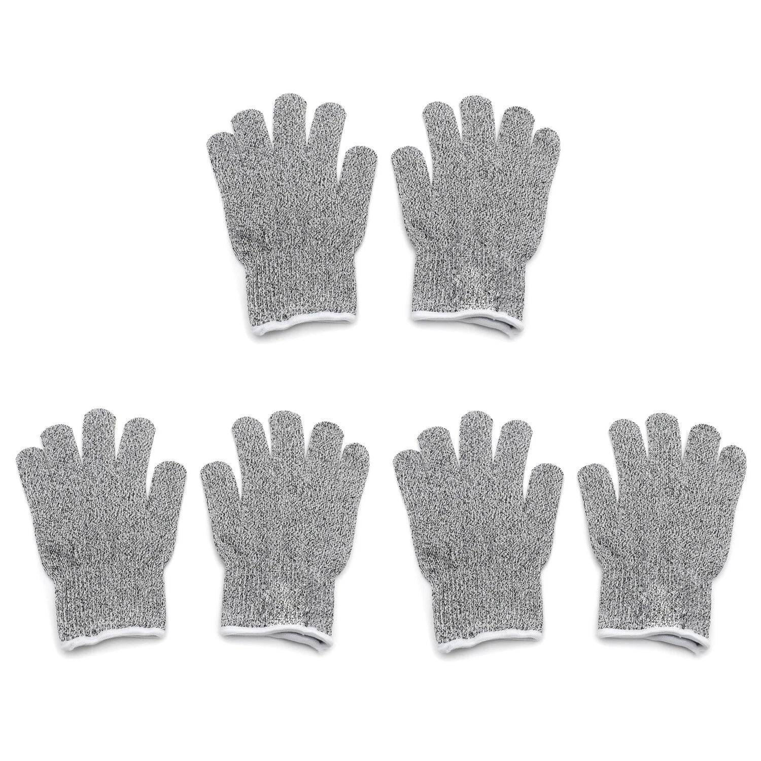 3 Pair Cut Resistant Working Gloves Level 5 Protection