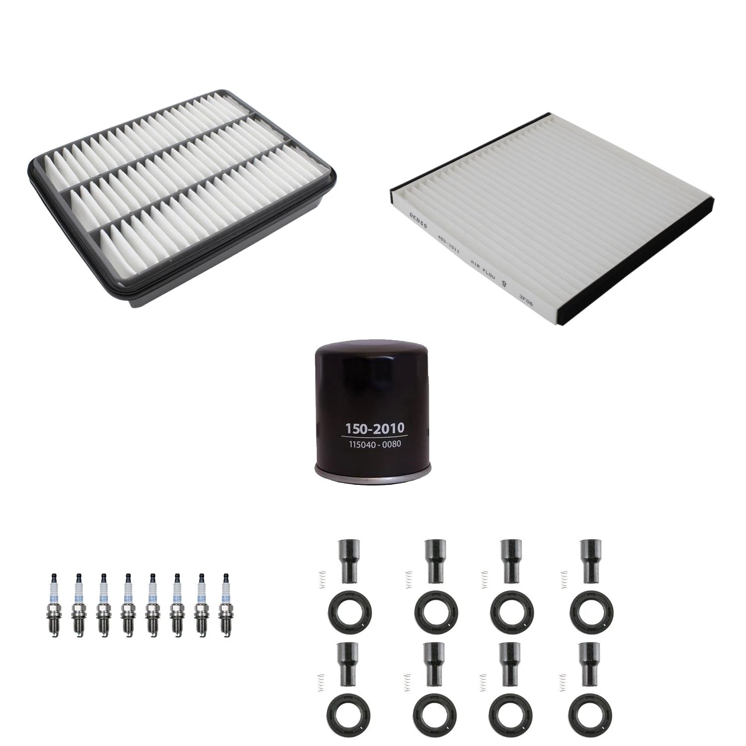 Denso Tune Up Kit 8 Spark Plugs & Boots for Lexus GX470 (2003–2009)