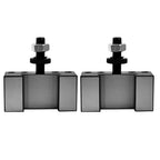 Set of 2 Quick Change Turning Tool Holders for 6-12" Lathe