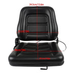 Universal Fold Down Forklift Seat with Adjustable Back Angle