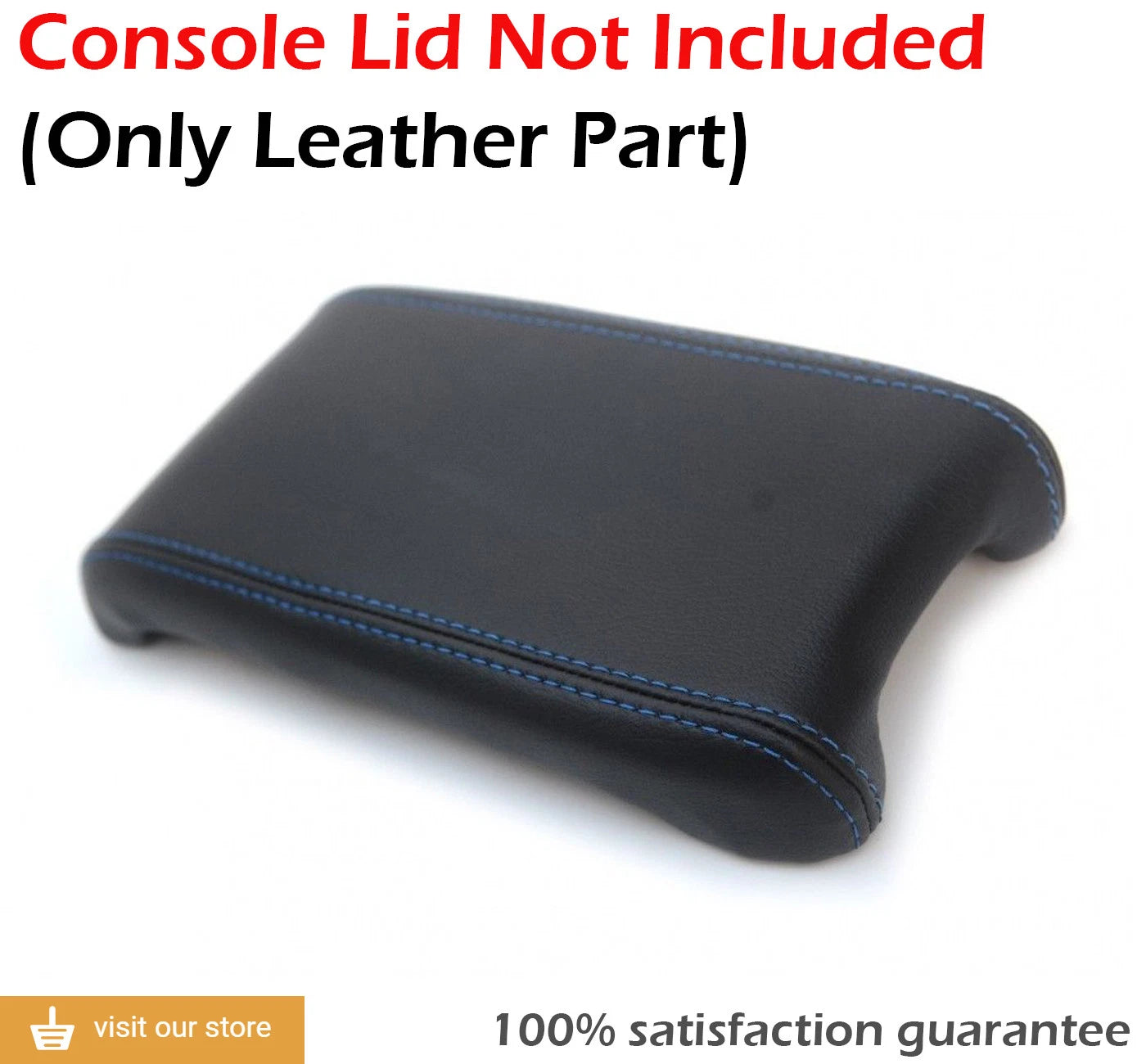 Center Console Armrest Cover for Honda Civic (2016–2020) Blue Stitch