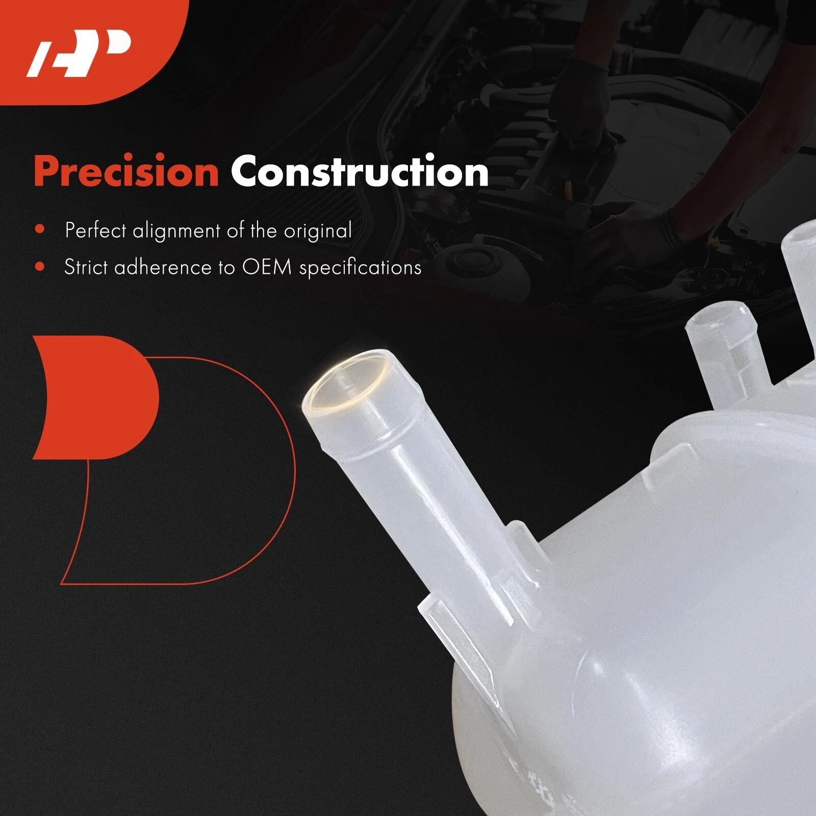 Engine Coolant Reservoir with Cap for Ford Fusion Lincoln MKZ (2017–2020)