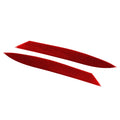 Red Carbon Fiber Headlight Eyelids for Jaguar F-Type (2013-2024)
