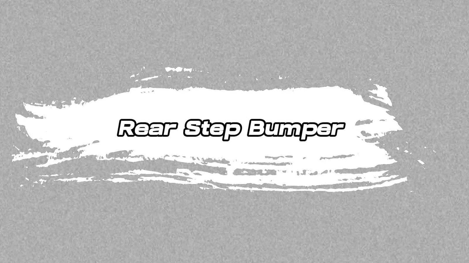Rear Step Bumper for Dodge RAM 1500 (2009–2018) Gloss Black