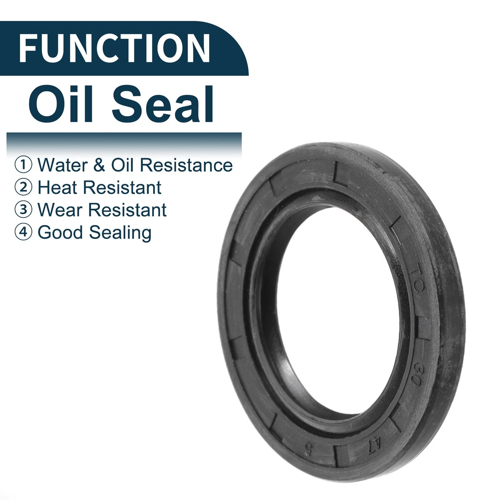 Set of 5 Oil Seal Ring for Rotary Shaft 30x47x5mm NBR Rubber