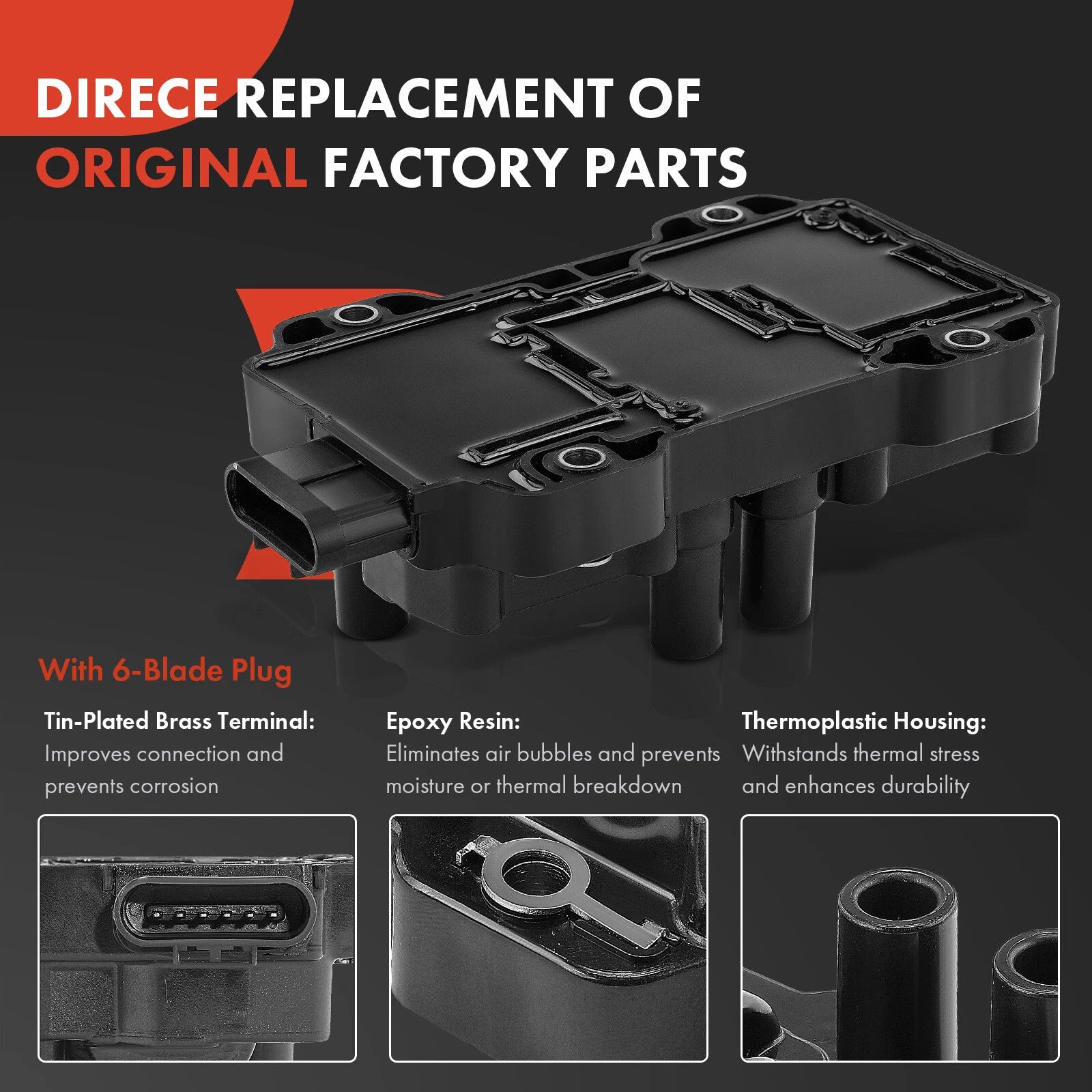 Ignition Coil & Spark Plugs Set for Chevy Pontiac