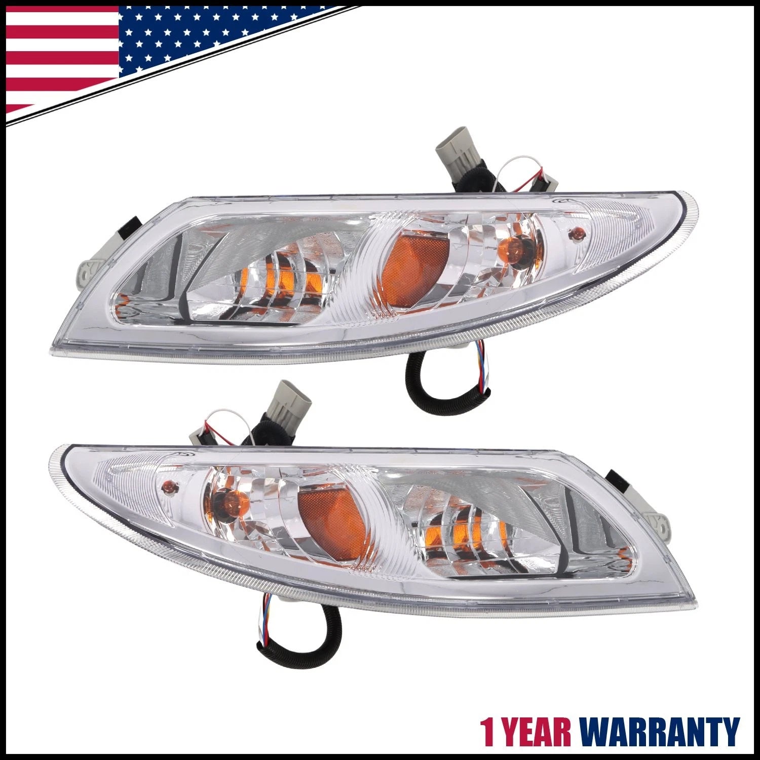 Headlights Pair for International Truck 4100 4200 4300 4400 8500 8600 (2002–2019)