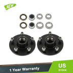2 Pack Trailer Idler Hub Kits for 3500 lbs Axle (5 on 5)