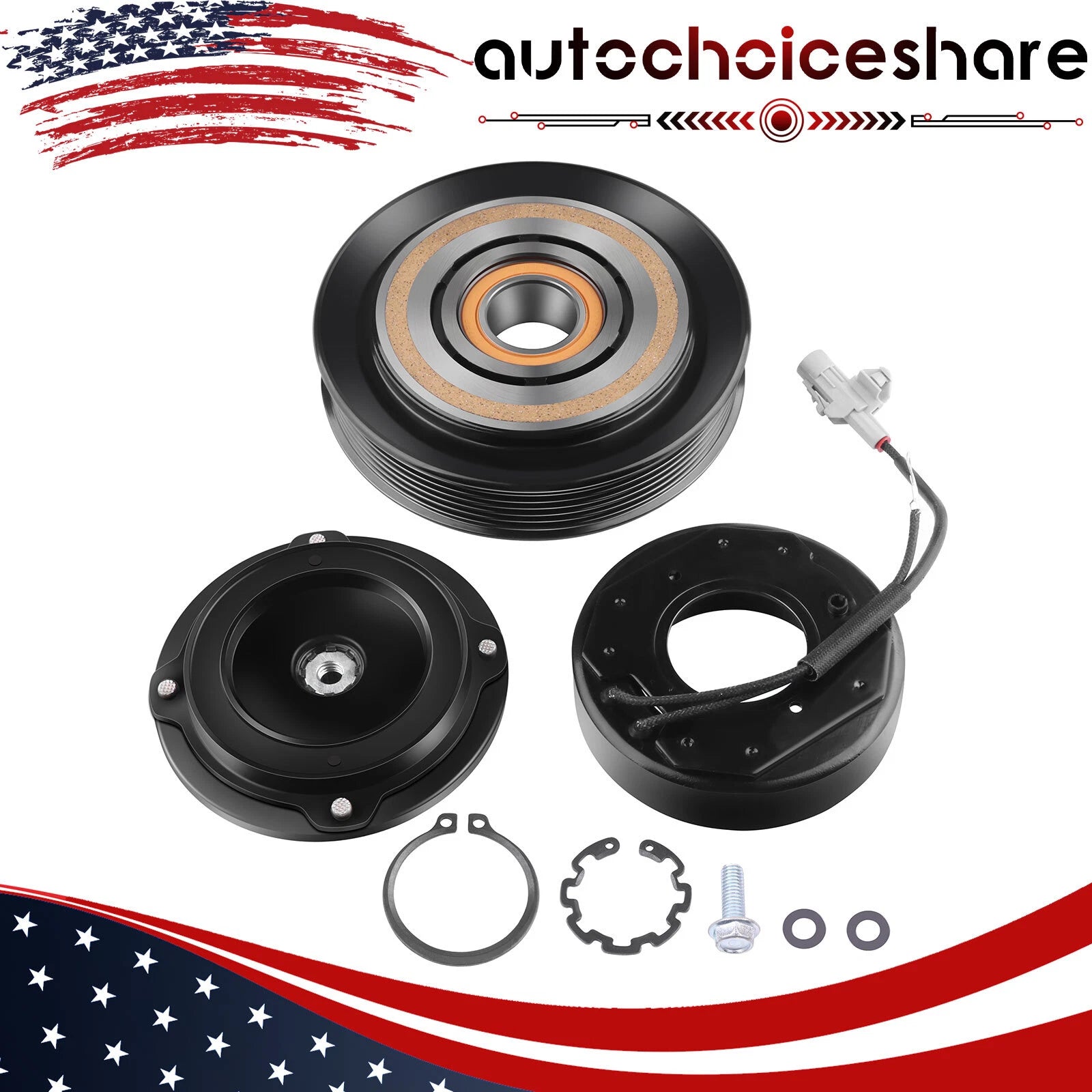 A/C Compressor Clutch Repair Kit for Toyota Corolla Matrix (2003–2007)