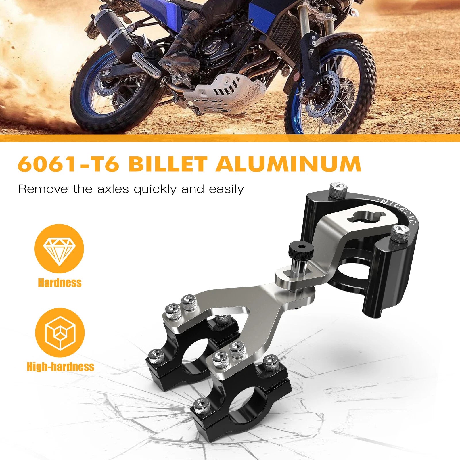 Steering Damper Mounting Bracket for Yamaha Tenere 700 (2019–2024)