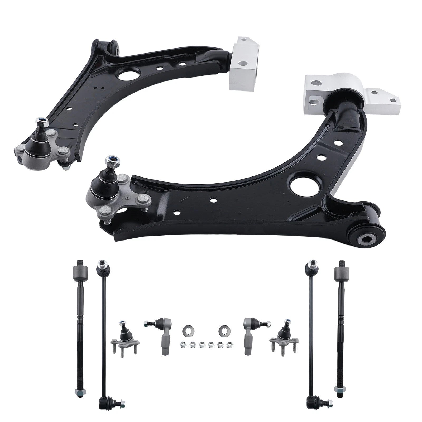 maXpeedingrods Front Lower Control Arm Tie Rod End for VW Jetta Golf EOS Audi A3