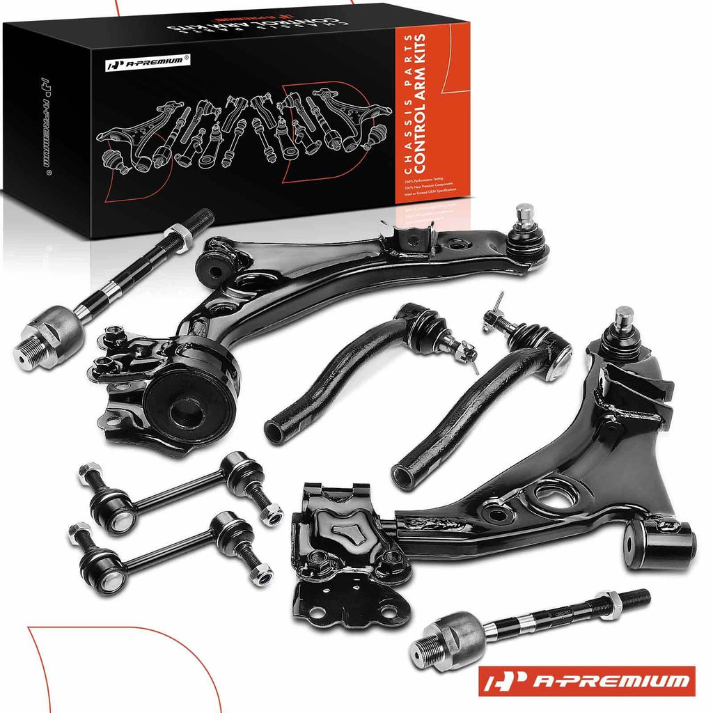 Set of 8 Front Control Arms with Ball Joints for Ford Edge (2007–2014)
