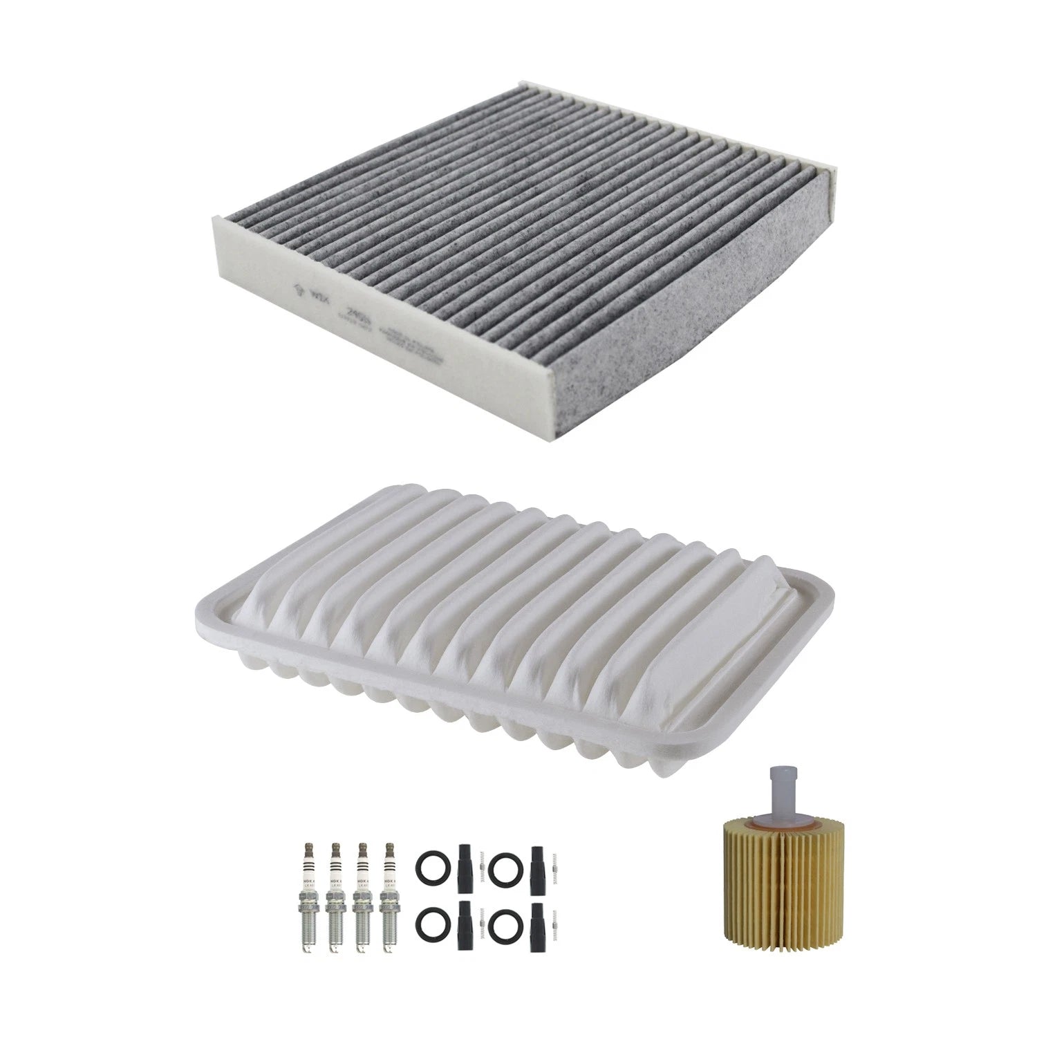 Tune Up Kit with 4 NGK Spark Plugs & Boots for Corolla Matrix Vibe xD (2003–2013)
