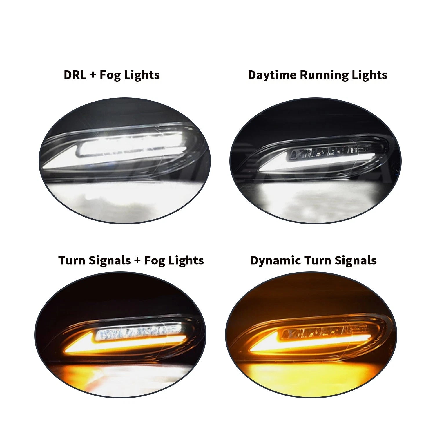 LED Fog Lights + DRL for Toyota Camry (2002–2004), Corolla (2005–2008), Solara (2002–2003)