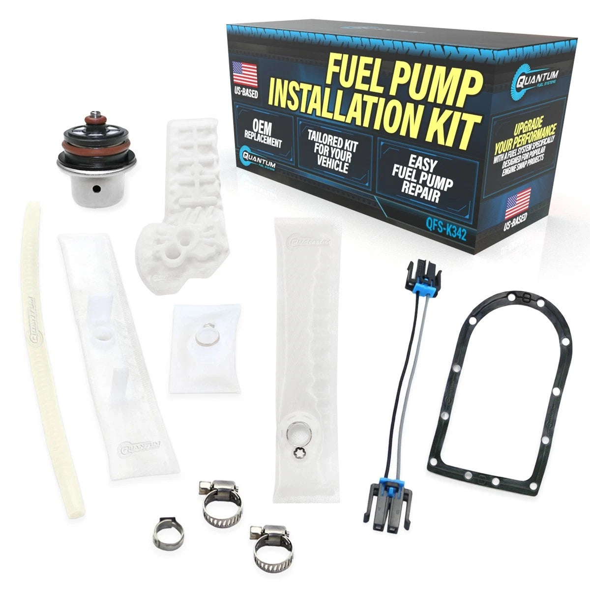 Fuel Pump Repair Kit + Regulator + Gasket for Harley-Davidson Dyna (2004–2017) 61016-04
