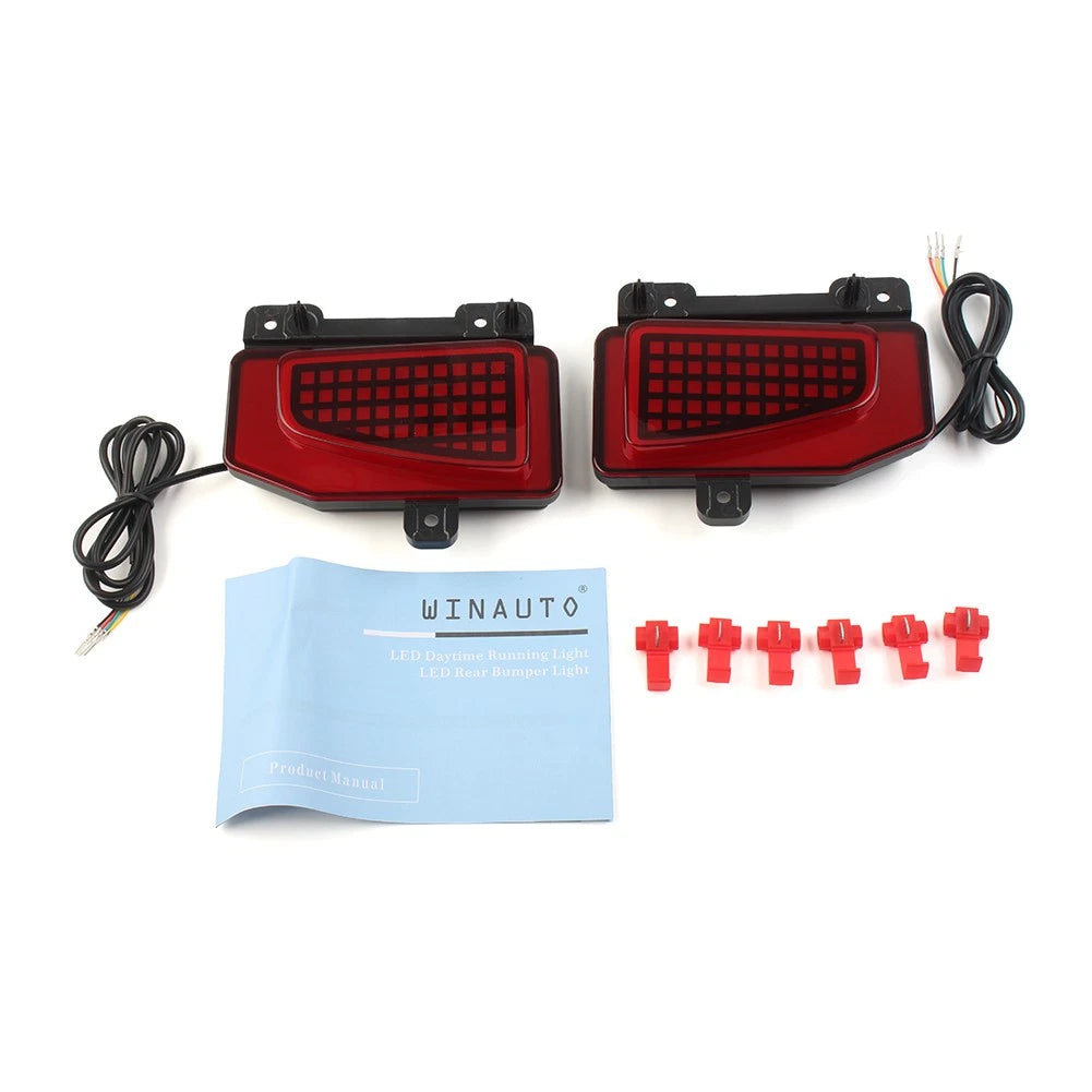 Set of 2 LED Rear Reflector Tail Light Brake Lamps for Jeep Gladiator (2019–2023)
