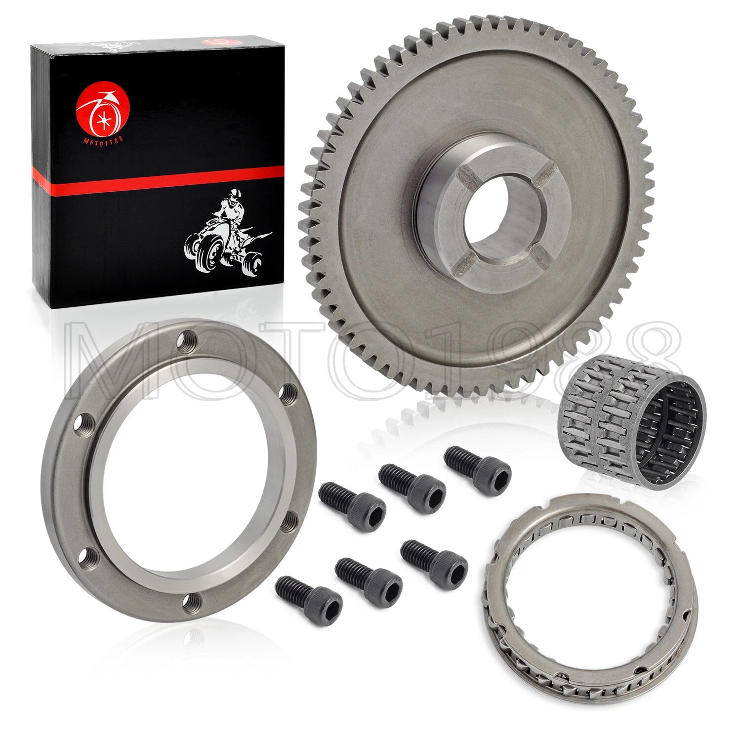 Starter Clutch One Way Bearing Gear Idler Kit for Yamaha Big Bear 350 400 (1998–2006)