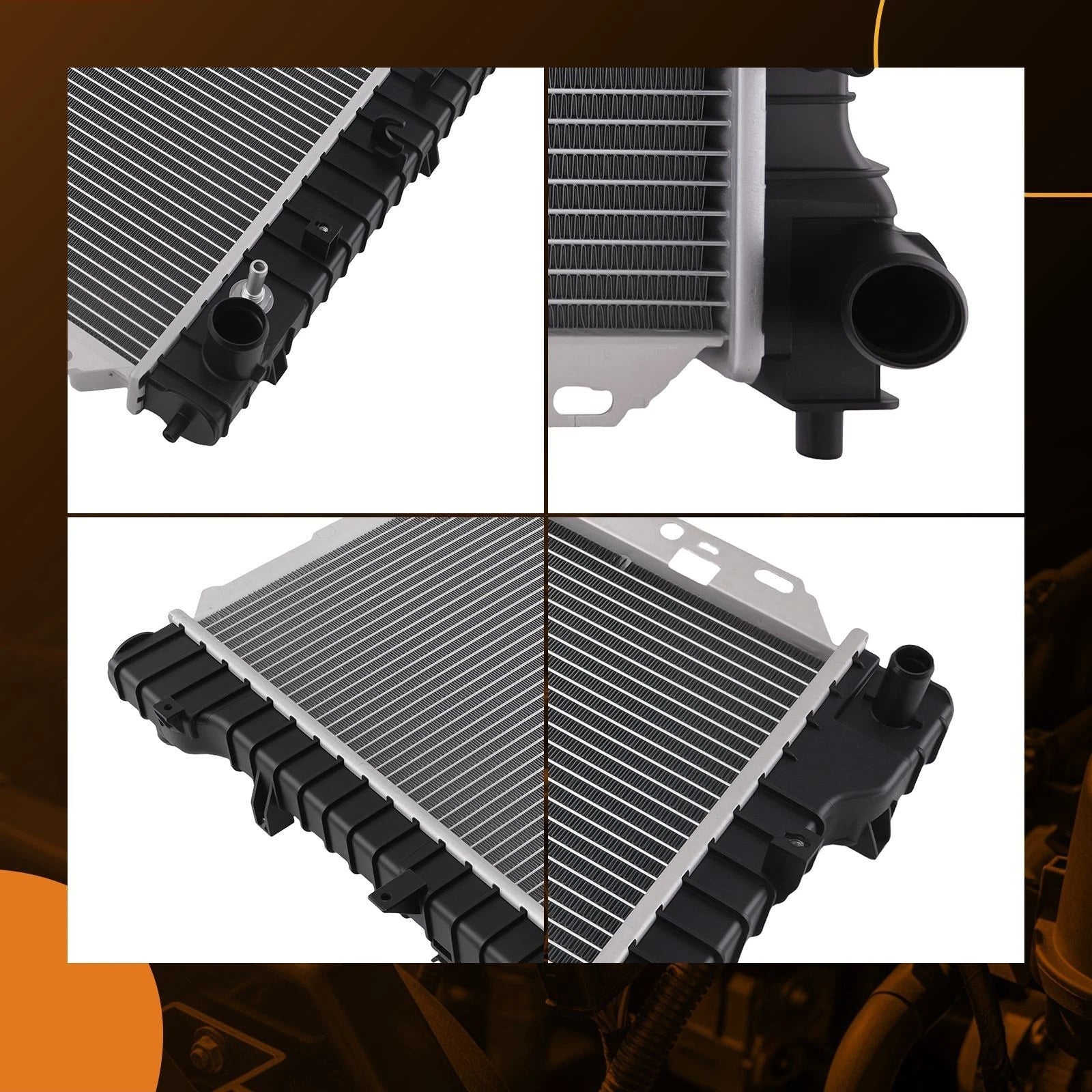 Aluminum Radiator for Ford Escape 2.3L (2005–2008) Cross Flow AT Plastic