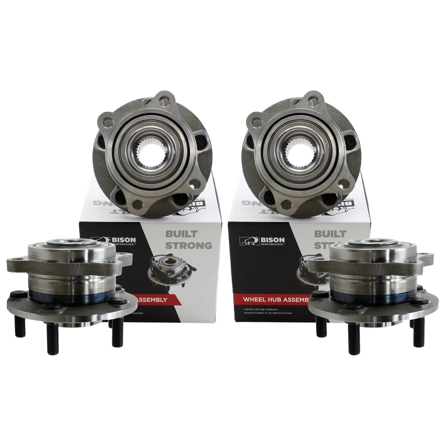 4pc Wheel Bearing Hub Assembly for Kia Sorento AWD (2011–2020)
