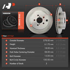 Rear Disc Brake Rotors for Subaru Forester (2014-2018)