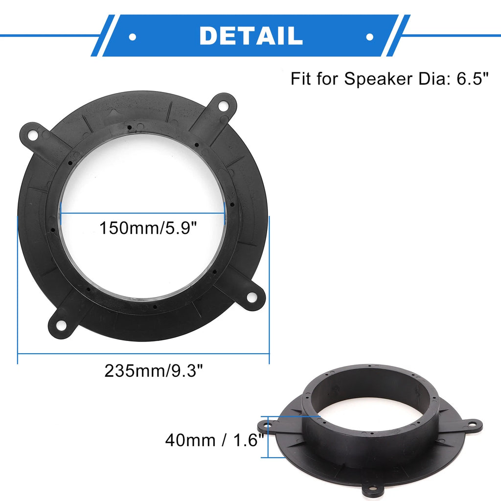 Set of 2 Speaker Spacer Rings for Mazda CX-9 (6.5")