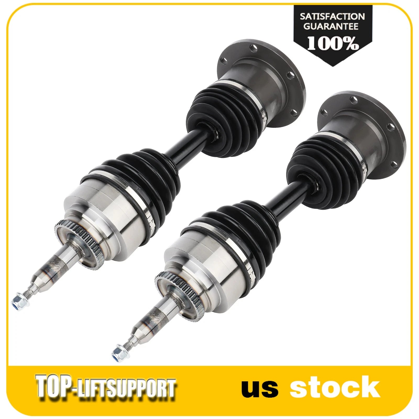 Set of 2 CV Drive Axle Shafts for Lincoln Mark LT Ford F150 (2005–2008)