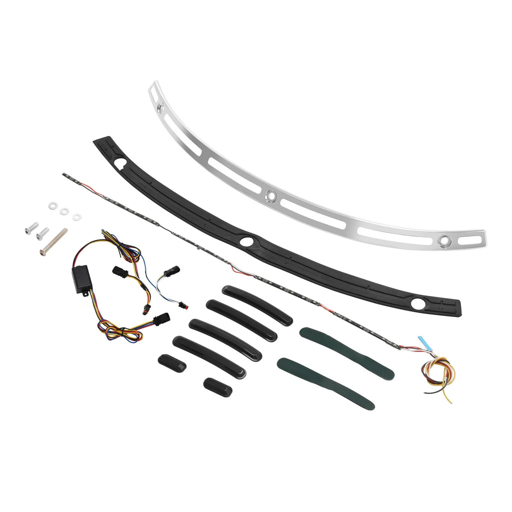 Batwing Windshield Trim LED Light for Harley Street Electra Glide (2014–2024)