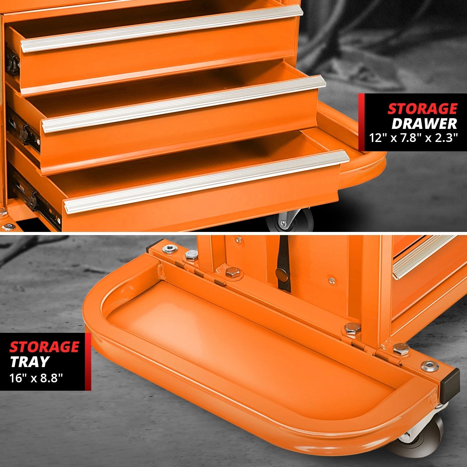 2X Mechanics Roller Seat for Work Cabinet (350lbs Capacity)