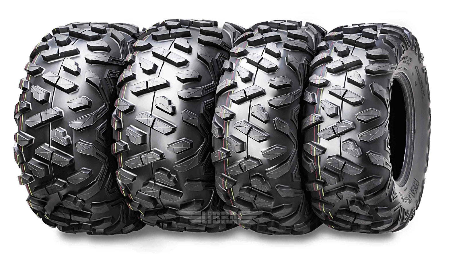 Set of 4 WANDA ATV Tires 23x8-11 24x10-11 P3501 Deep Tread Mud