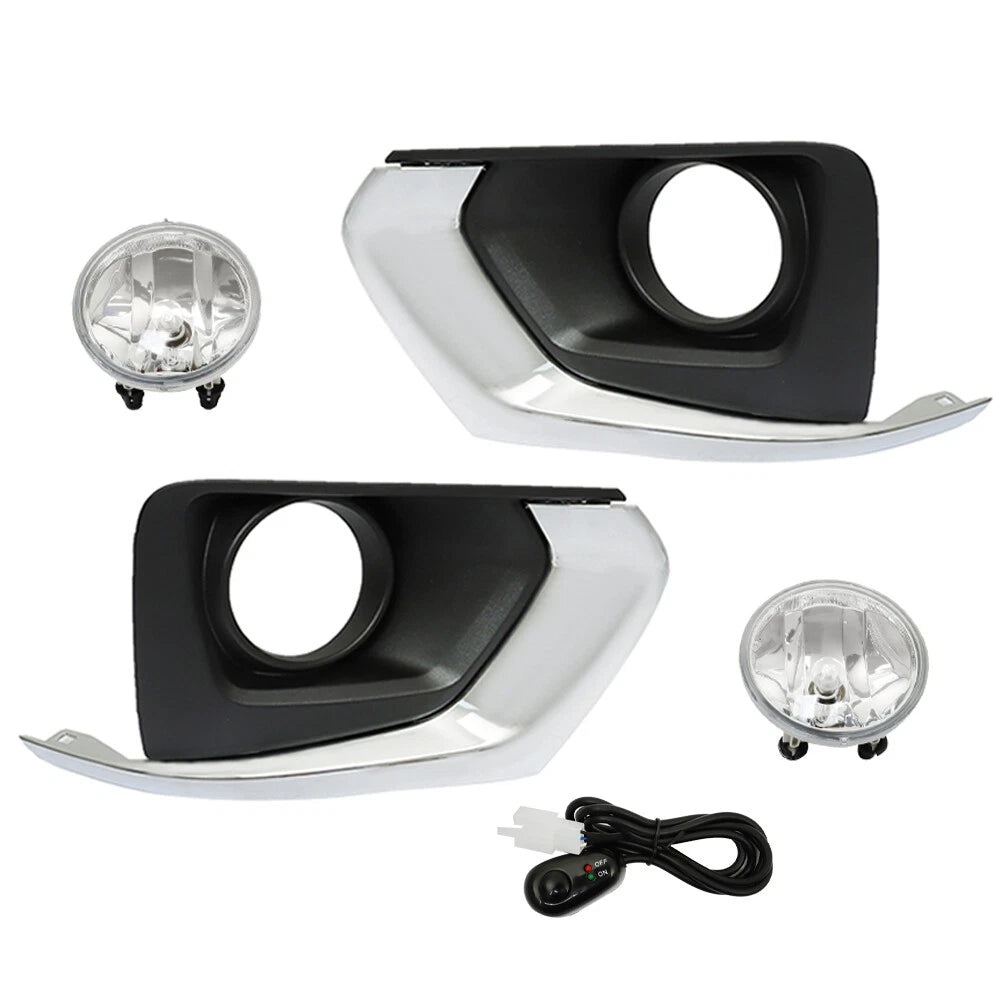 Fog Lights Set for Chevy Traverse (2018-2021) with Bezel and Harness