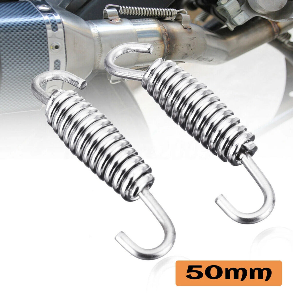 2X Stainless Steel Exhaust Springs for Expansion Chambers Manifold Link Pipe