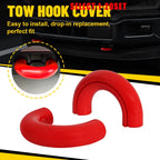 Tow Hook Cover for Ford F150 (2004–2024) Red D-Ring Exterior Position